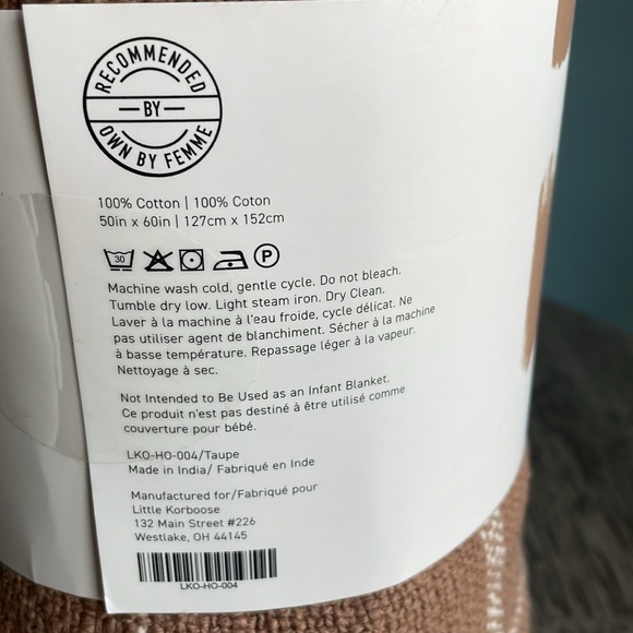 Little Korboose by April Nemeth Woven Throw Blanket - Brown - Picture 4 of 8